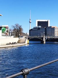 River with cityscape in background