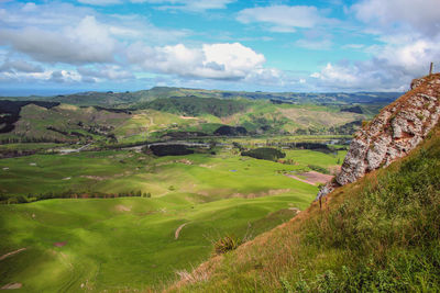 Scenic view of landscape against sky