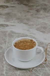 Close-up of coffee on table