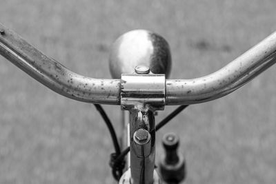 Close-up of bicycle wheel