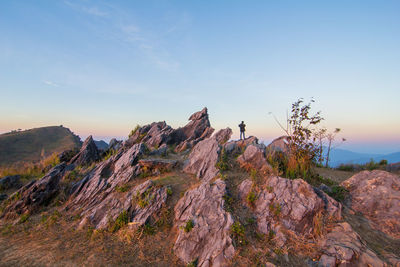 Scenic view of mountain against sky