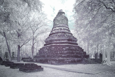 Panoramic view of a temple