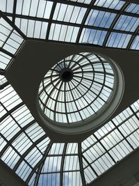 Low angle view of skylight