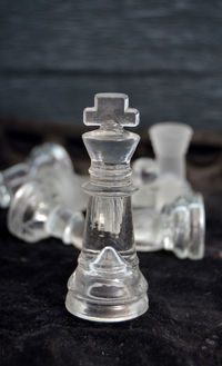 Close-up of chess pieces