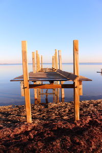 Pier in sea