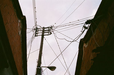 Low angle view of built structure against sky