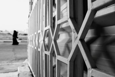 Low angle view of built structure on beach