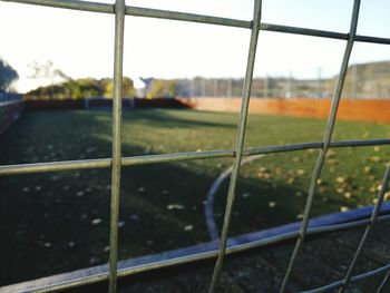 Close up of chainlink fence