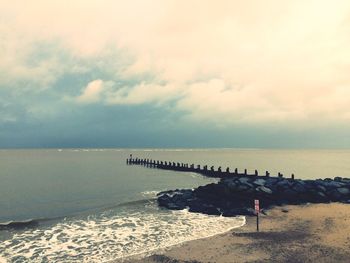 Scenic view of sea against sky