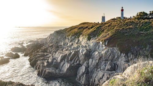 Lighthouse on mountain