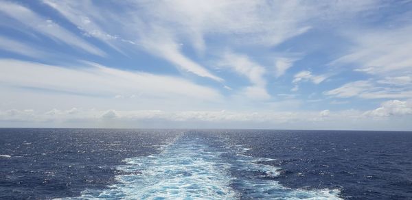 Scenic view of sea against sky