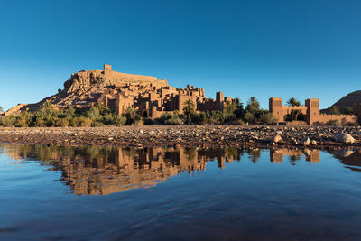 Reflection of buildings in water