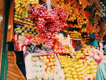 Full frame shot of vegetables for sale in market