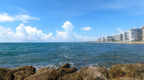 Scenic view of sea against sky