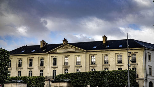 Low angle view of building against sky