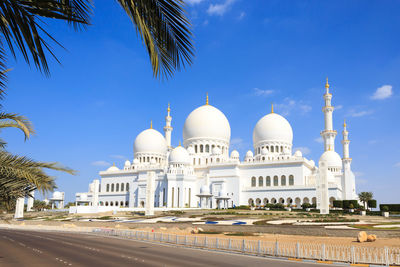 View of cathedral against blue sky