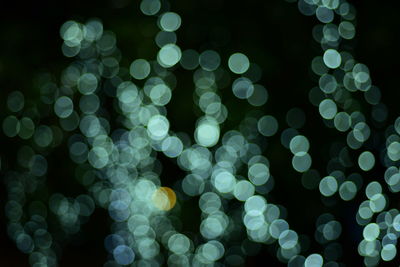 Defocused image of illuminated lights