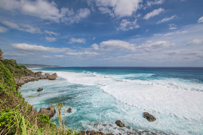 Scenic view of sea against sky