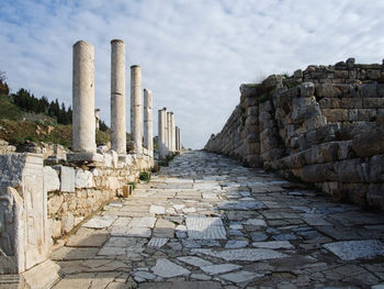 View of old ruins