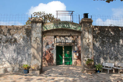 Entrance of old building