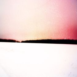 Scenic view of snow covered landscape