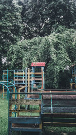 View of trees in park