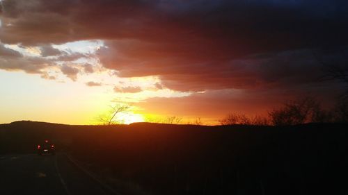 Scenic view of sky during sunset