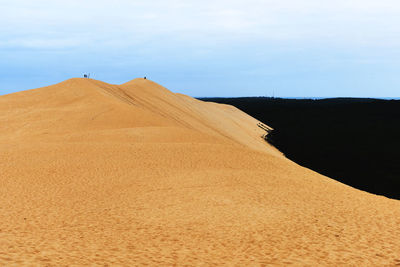 The beautiful desert like dune du pilat at arcachon in france