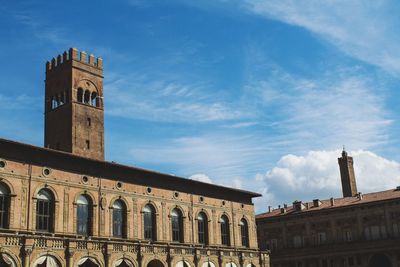 Low angle view of historical building against sky