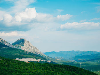 Scenic view of landscape against sky