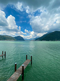 Lugano lake switzerland 