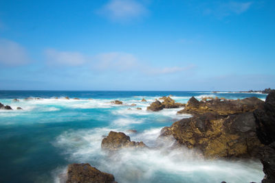 Scenic view of sea against sky