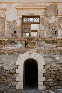 View of old ruin building