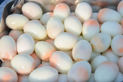 Full frame shot of eggs