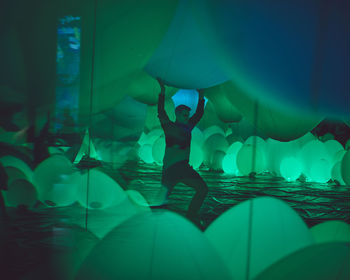 People swimming in pool