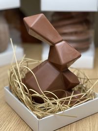 Close-up of objects on table