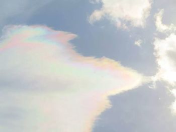 Low angle view of cloudy sky