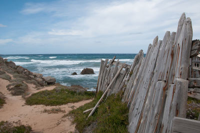 Panoramic view of sea against sky