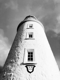 Low angle view of old building against sky