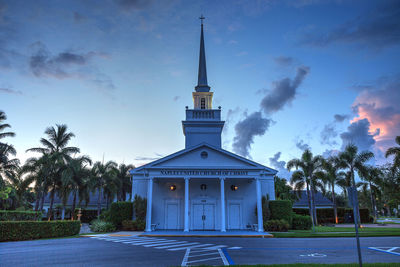 Low angle view of building against sky