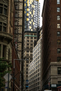 Low angle view of buildings in city