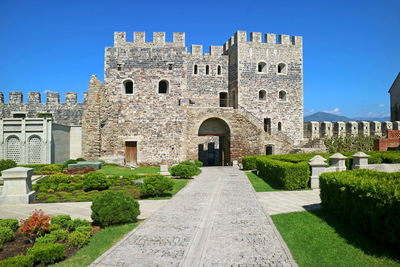 Inside the historic complex of ratati fortress, also known as akhaltsikhe castle, georgia