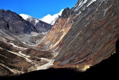 Rakta baran glacier, gaumukh-tapovan region, uttarakhand, indian himalayas 