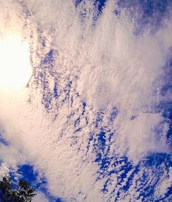 Low angle view of cloudy sky