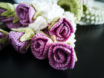 Close-up of purple roses