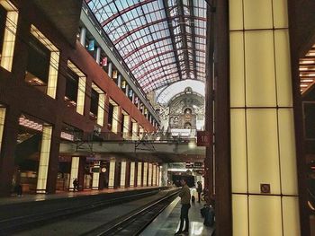 Interior of railroad station