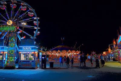 Ferris wheel at night