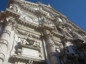 Low angle view of historical building