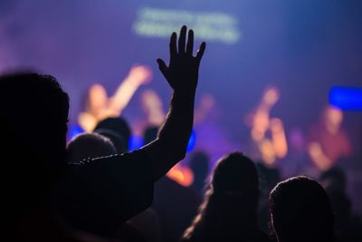 Crowd at music concert