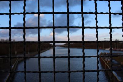 Close-up of sea against sky